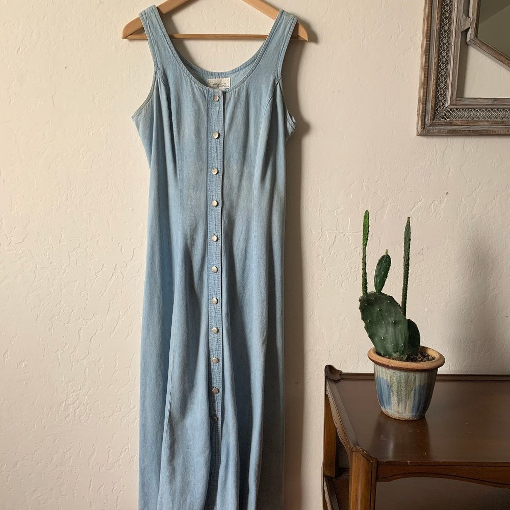 Long Denim Vintage Dress